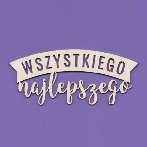 Tekturka Crafty Moly Napis G5 - Wszystkiego najlepszego